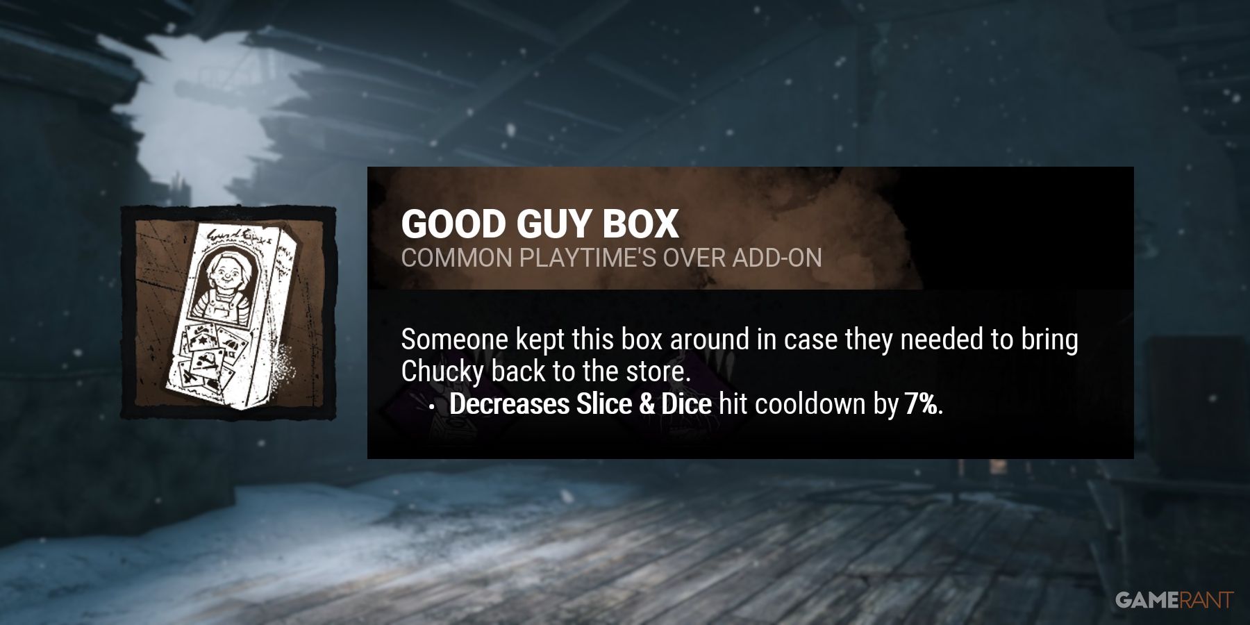 dead by daylight the good guy add ons good guy box
