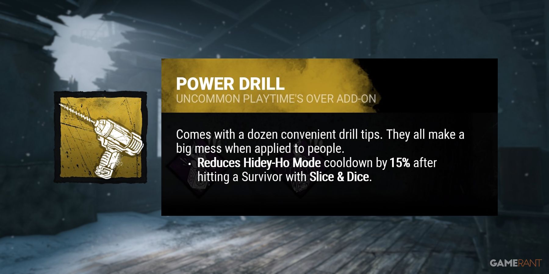dead by daylight the good guy add ons power drill