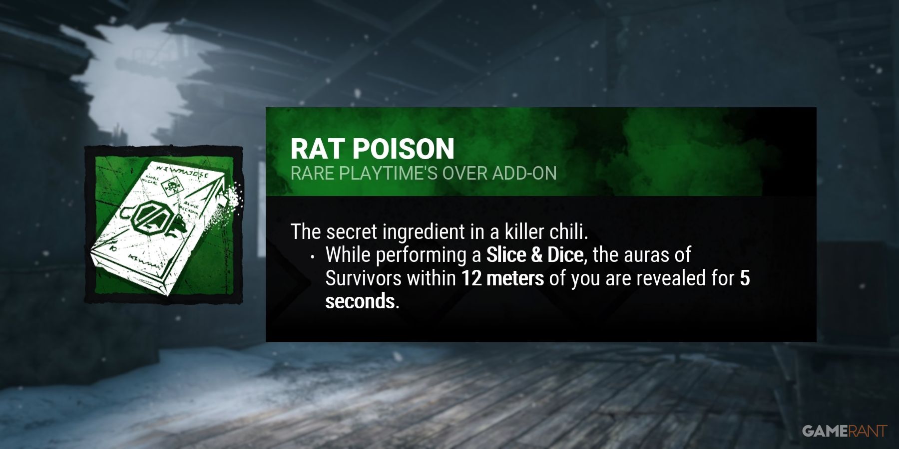 dead by daylight the good guy add ons rat poison