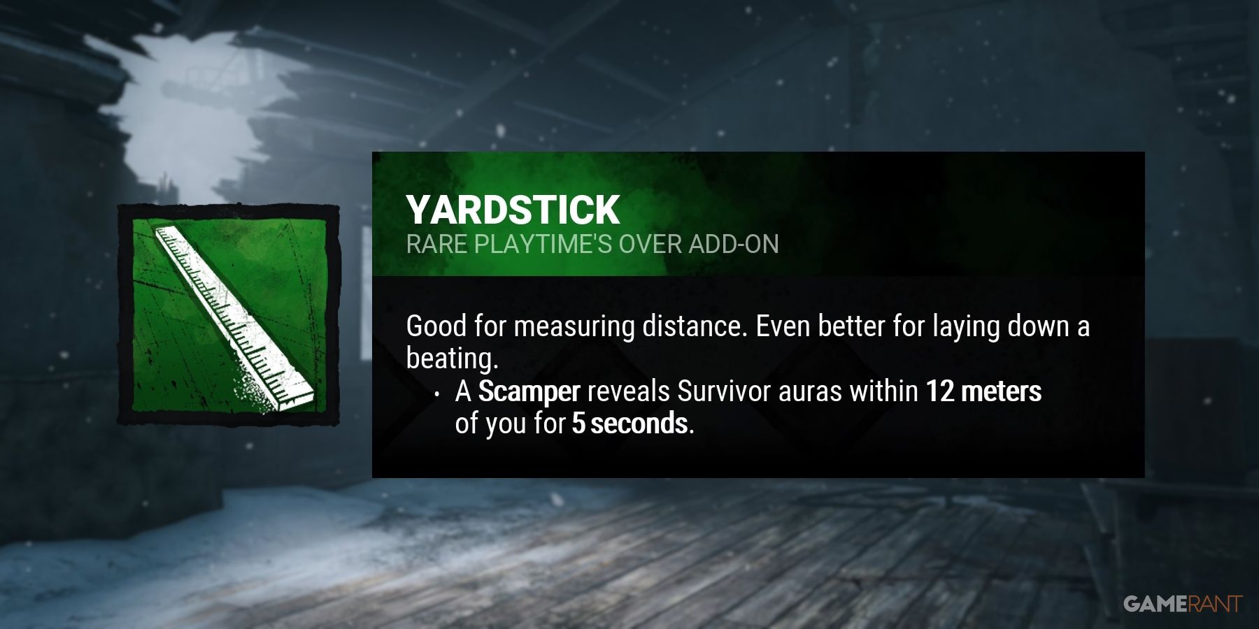 dead by daylight the good guy add ons yardstick