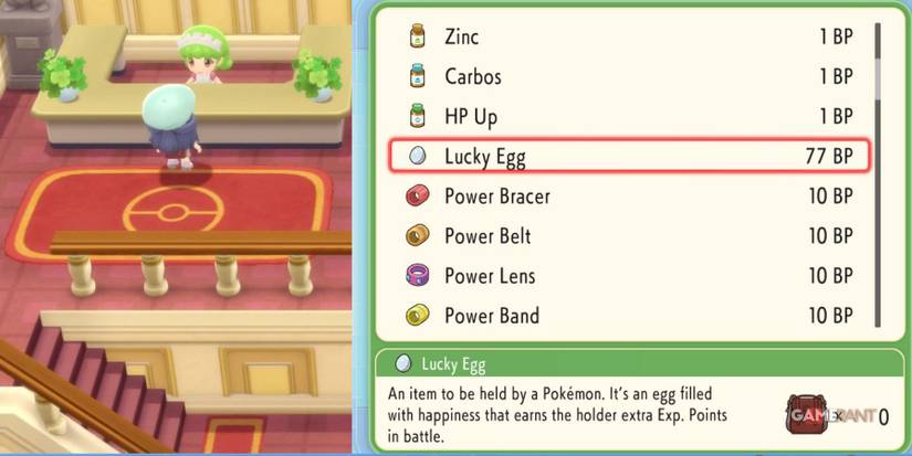 pokemon brilliant diamond shining pearl battle tower lucky egg prize