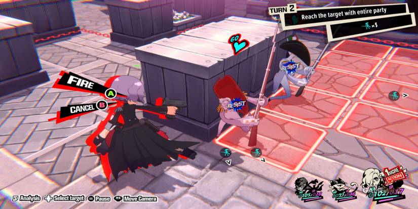 persona 5 tactica fire cancel turn two