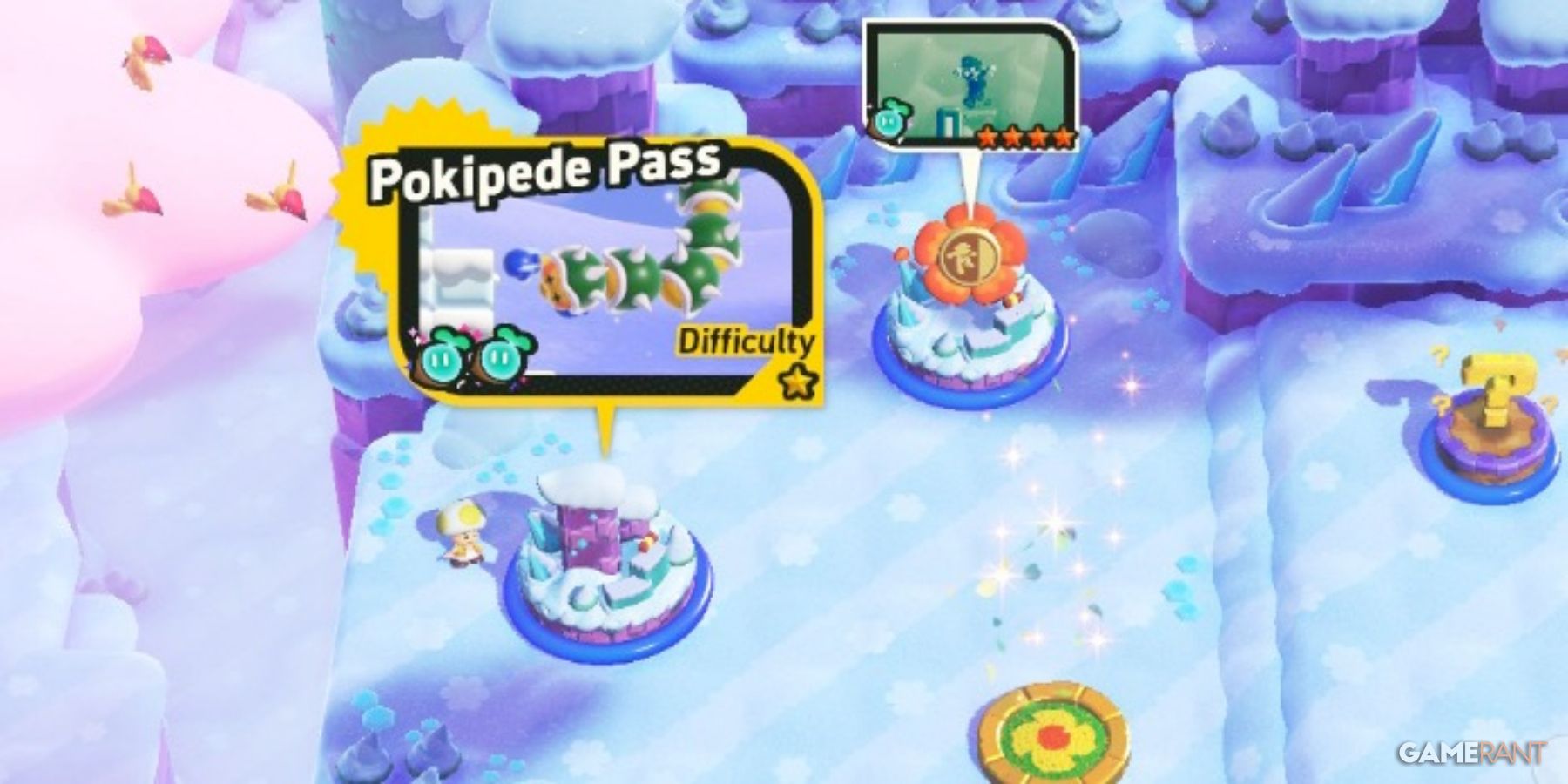 World 2 - Pokipede Pass All Wonder Seeds and Flower Coins - Super