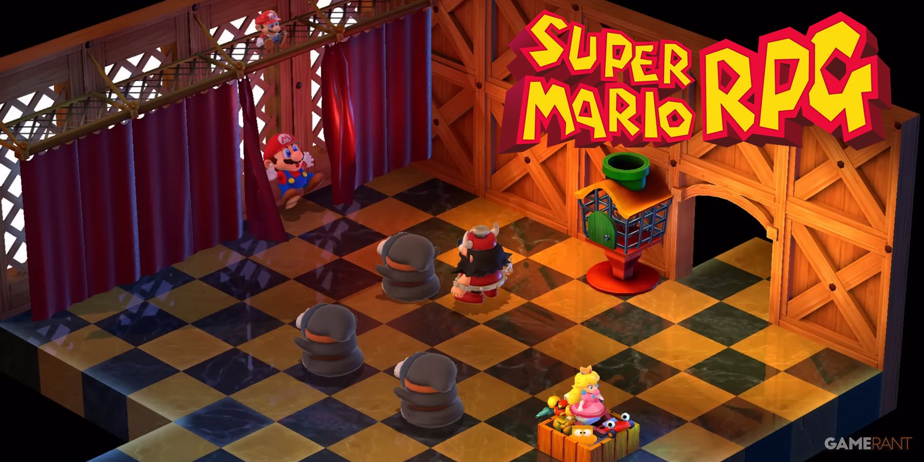 Super Mario RPG, Donjons et Mario