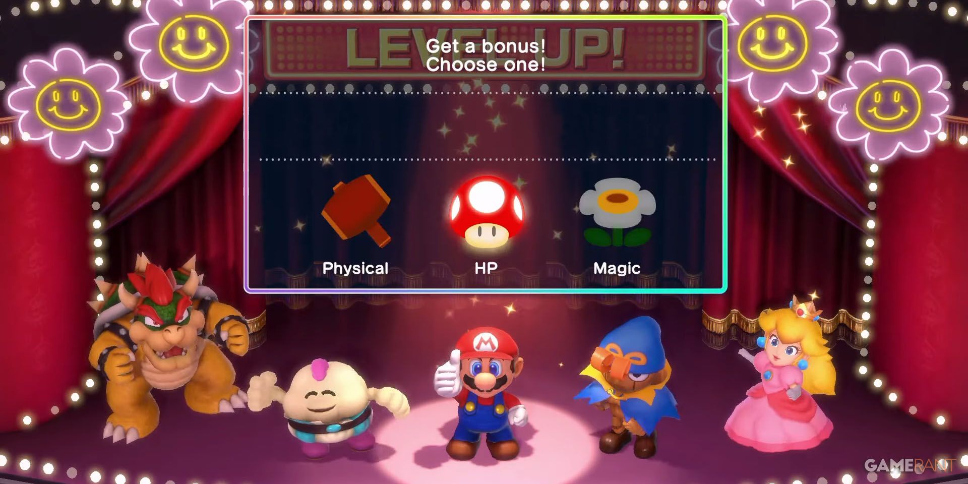 Mario levels up in Super Mario RPG