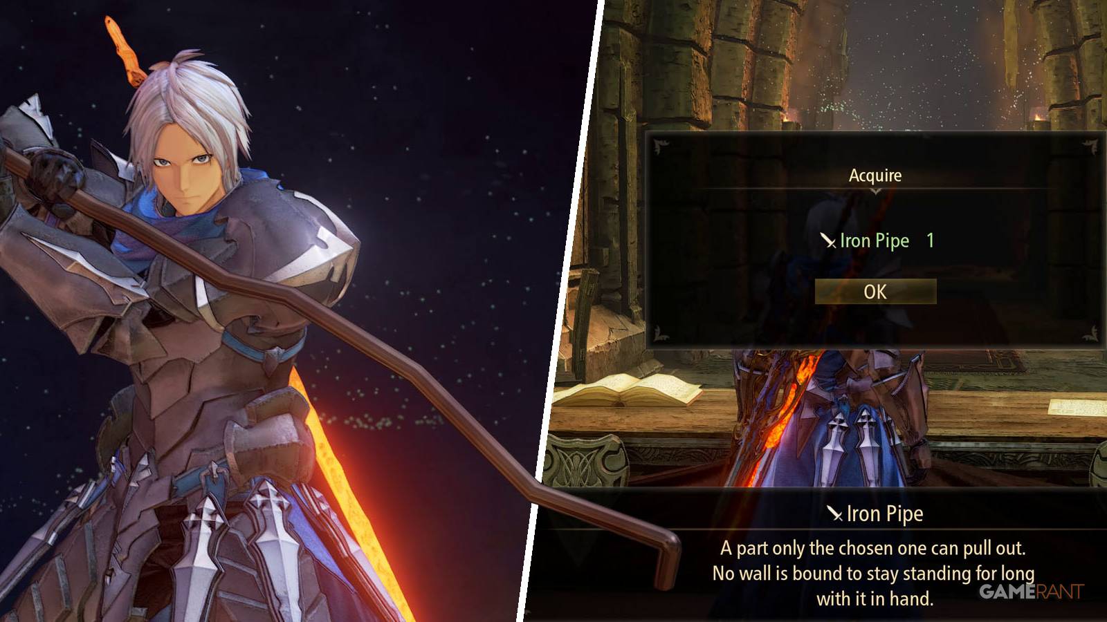 The Iron Pipe weapon in Tales of Arise
