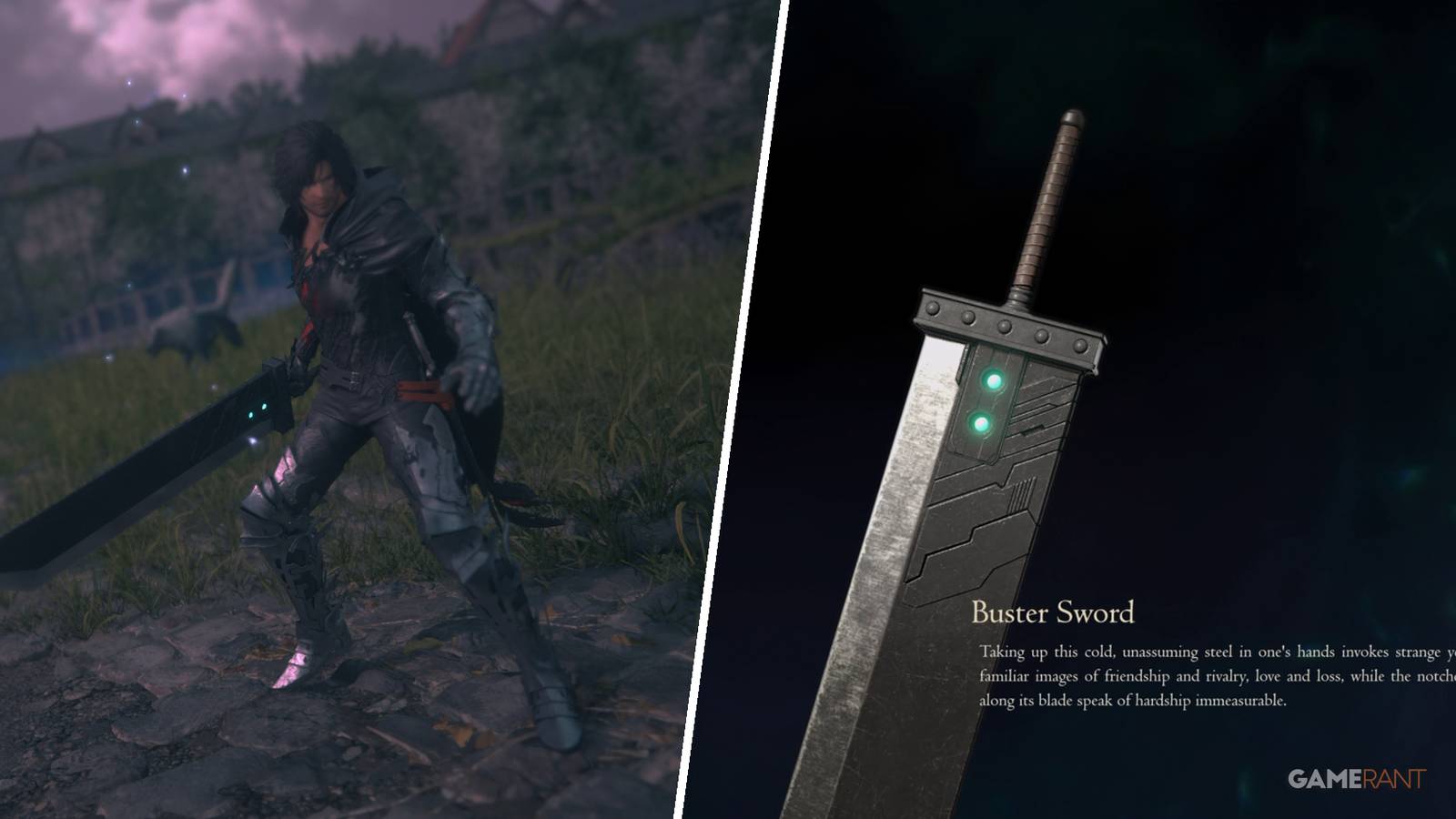 Clive wielding the Buster Sword in Final Fantasy 16