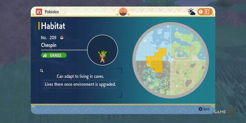 pokemon scarlet violet indigo disk chespin location