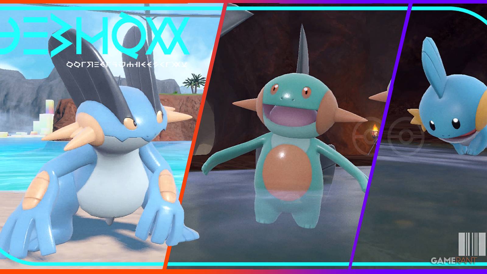 pokemon scarlet violet indigo disk mudkip marshtomp swampert feature