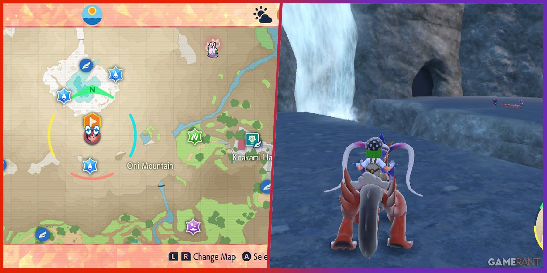 Pokémon Scarlet Violet Teal Mask Localização da Boca do Oni