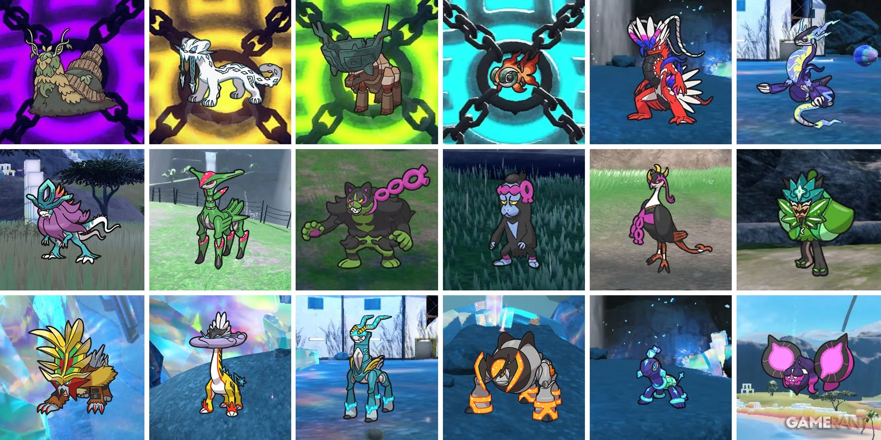 Every Mythical and Legendary Pokemon introduced in Pokemon Scarlet & Violet
