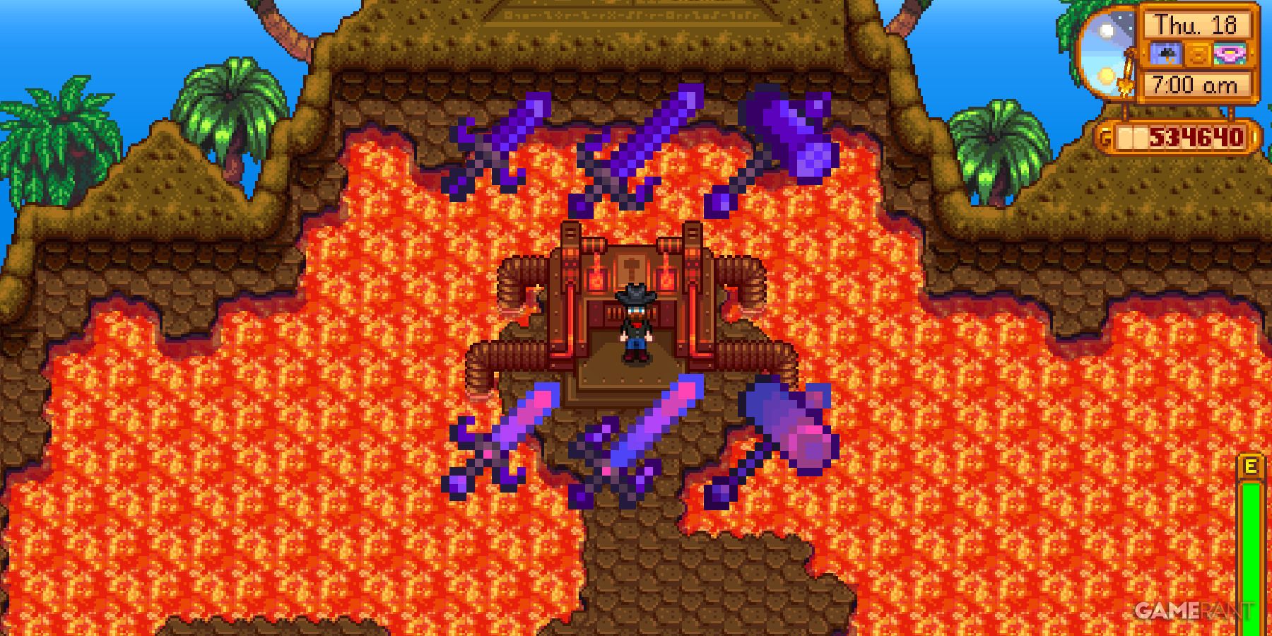 Galaxy Weapons in Stardew Valley