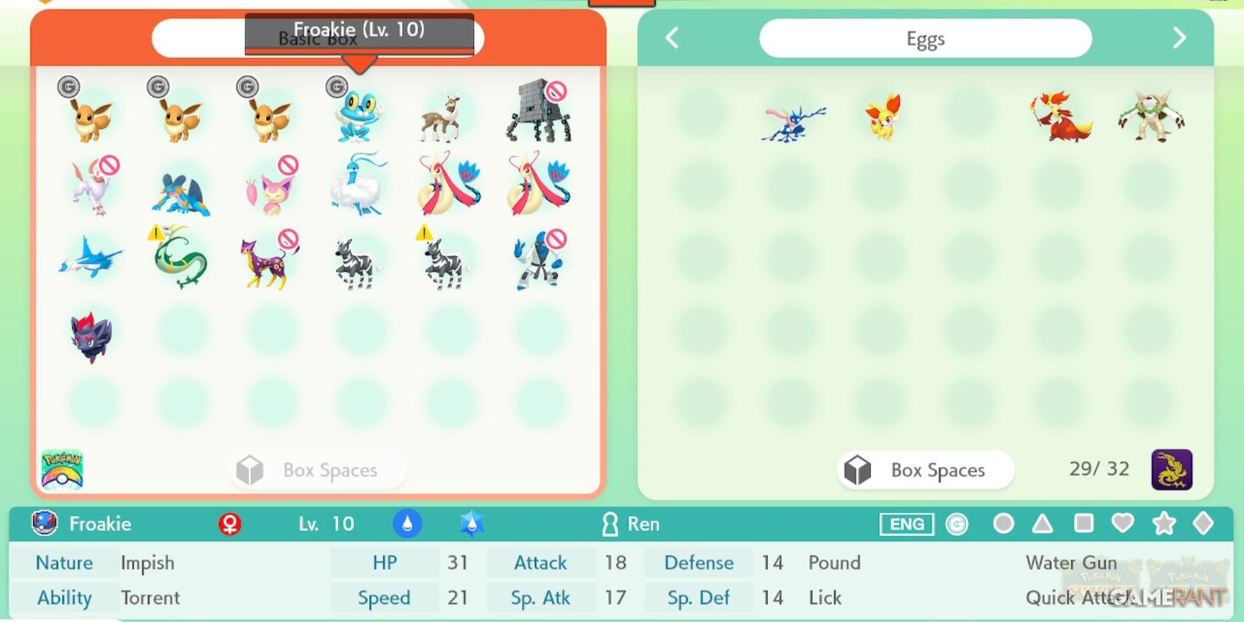 pokemon home transfer froakie to pokemon scarlet