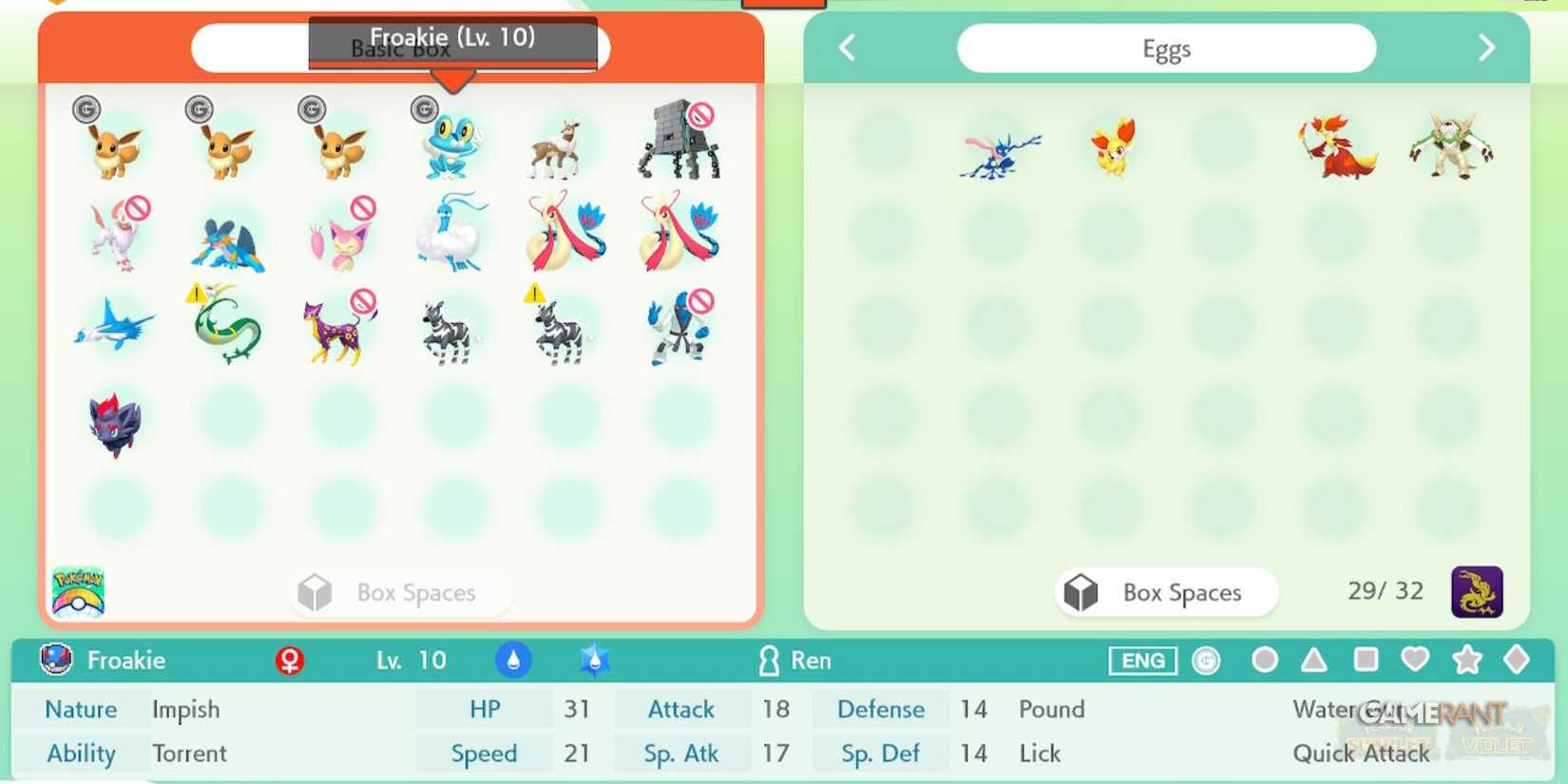 pokemon home transfer froakie to pokemon scarlet