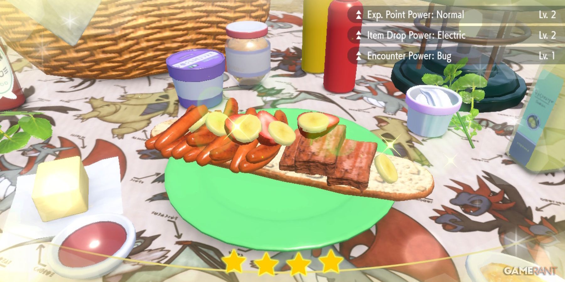 pokemon scarlet violet indigo disk four star sandwich recipe group bbq