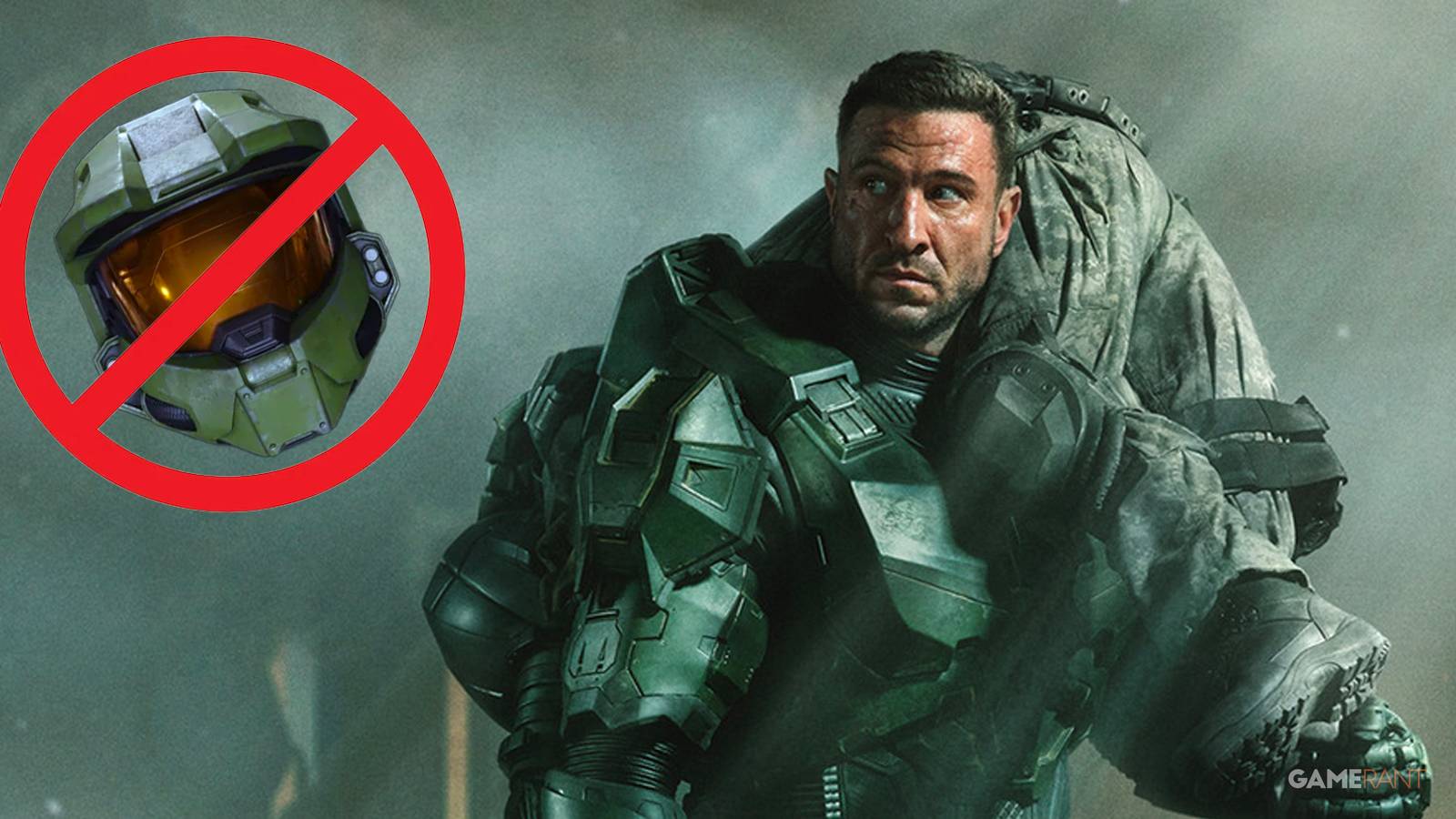Halo Season 2 Master Chief Actor Pablo Schreiber Removing Helmet