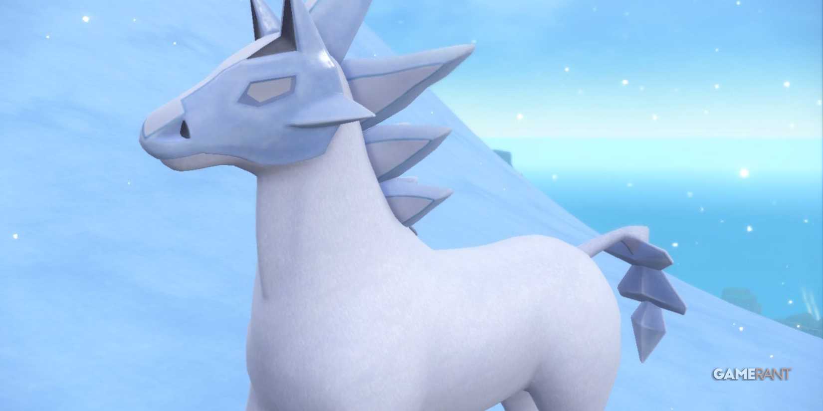 pokemon scarlet violet indigo disk glastrier glaseado mountain