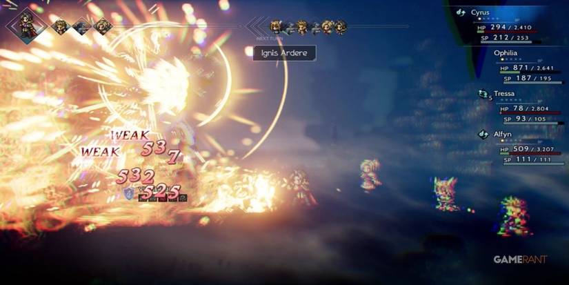 A player casts a fire spell called Ignis Ardere