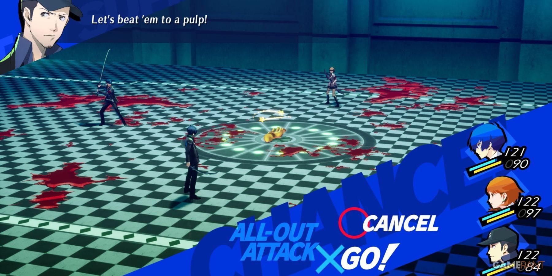 persona 3 reload all out attack wealth hand