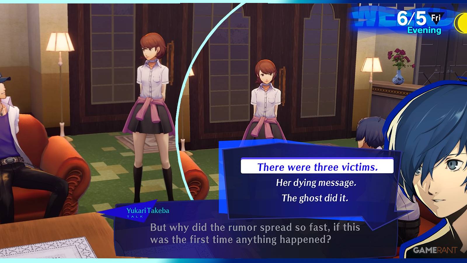 persona 3 reload yukari ghost investigation answers feature