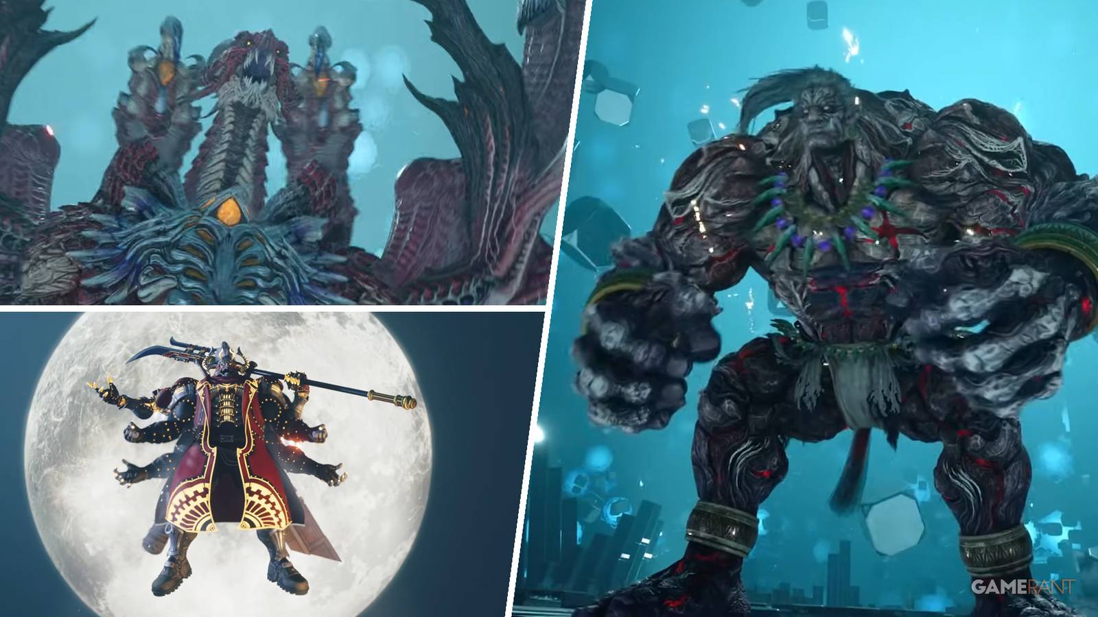 Bahamut, Gilgamesh, and Titan in Final Fantasy 7 Rebirth