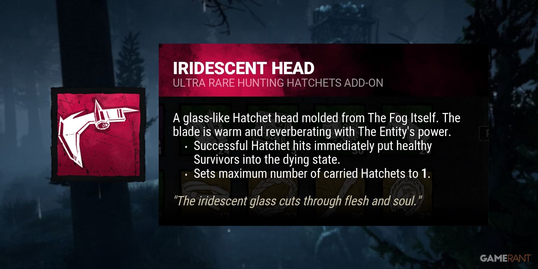 dead by daylight the huntress iridescent head addon