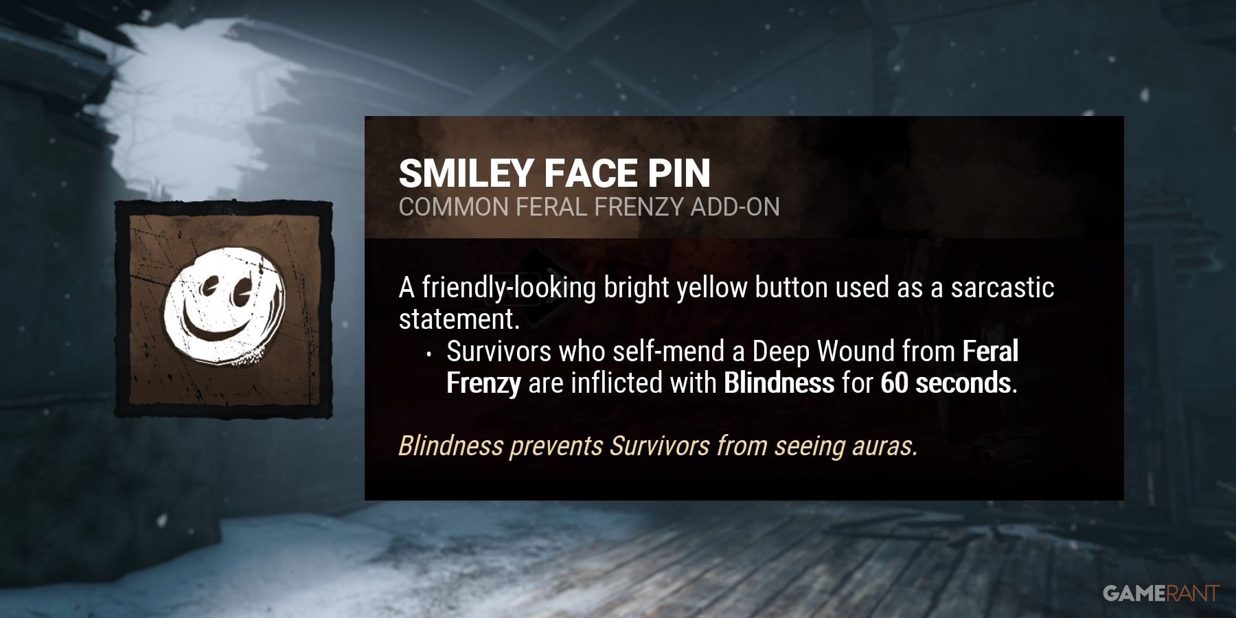 dead by daylight the legion smiley face pin addon