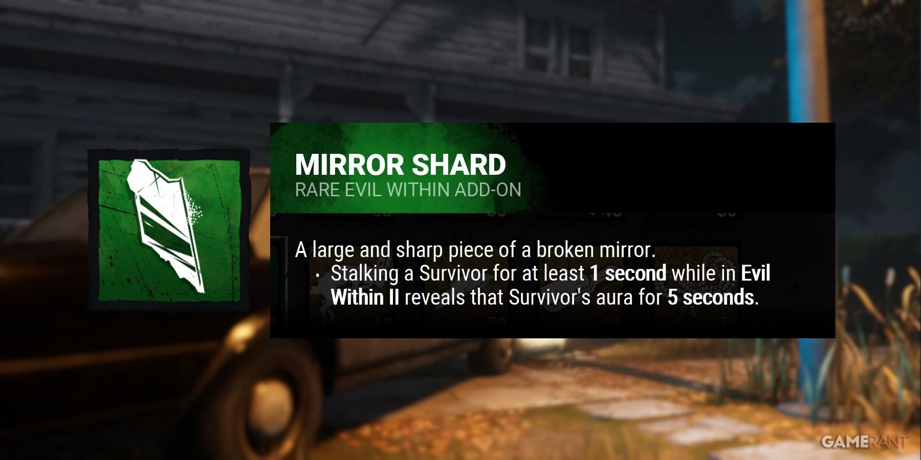 dead by daylight the shape mirror shard addon