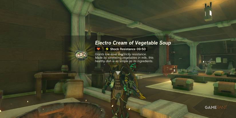 loz totk electro cream of vegetable soup