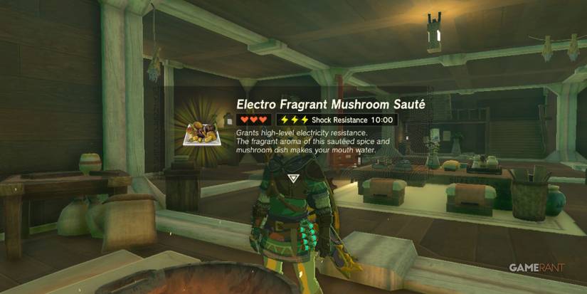 loz totk electro fragrant mushroom saute