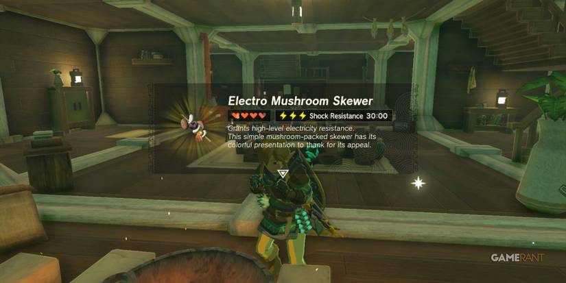 loz totk electro mushroom skewer