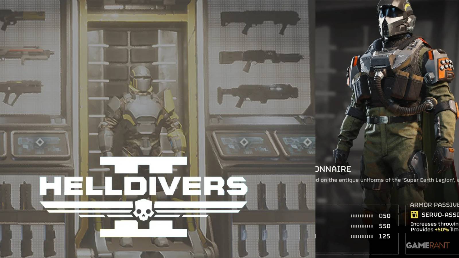 Armor display along with Legionaire Light Armor