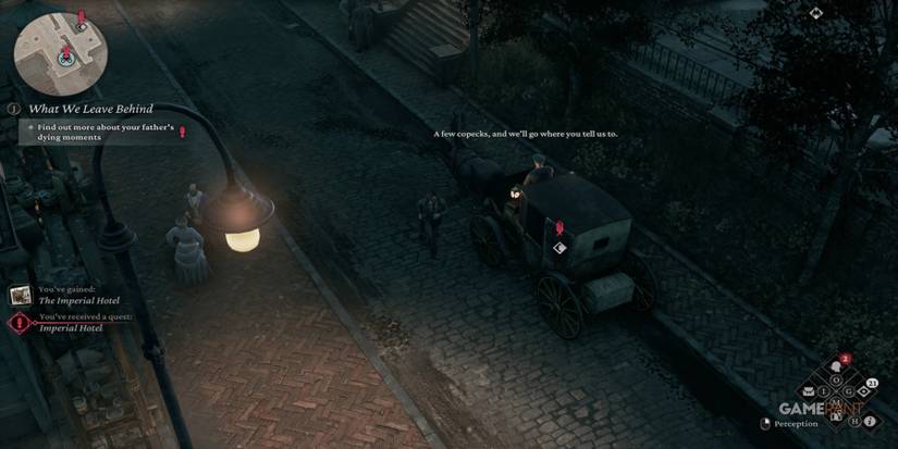 the thaumaturge overhead horse and buggy fast travle point