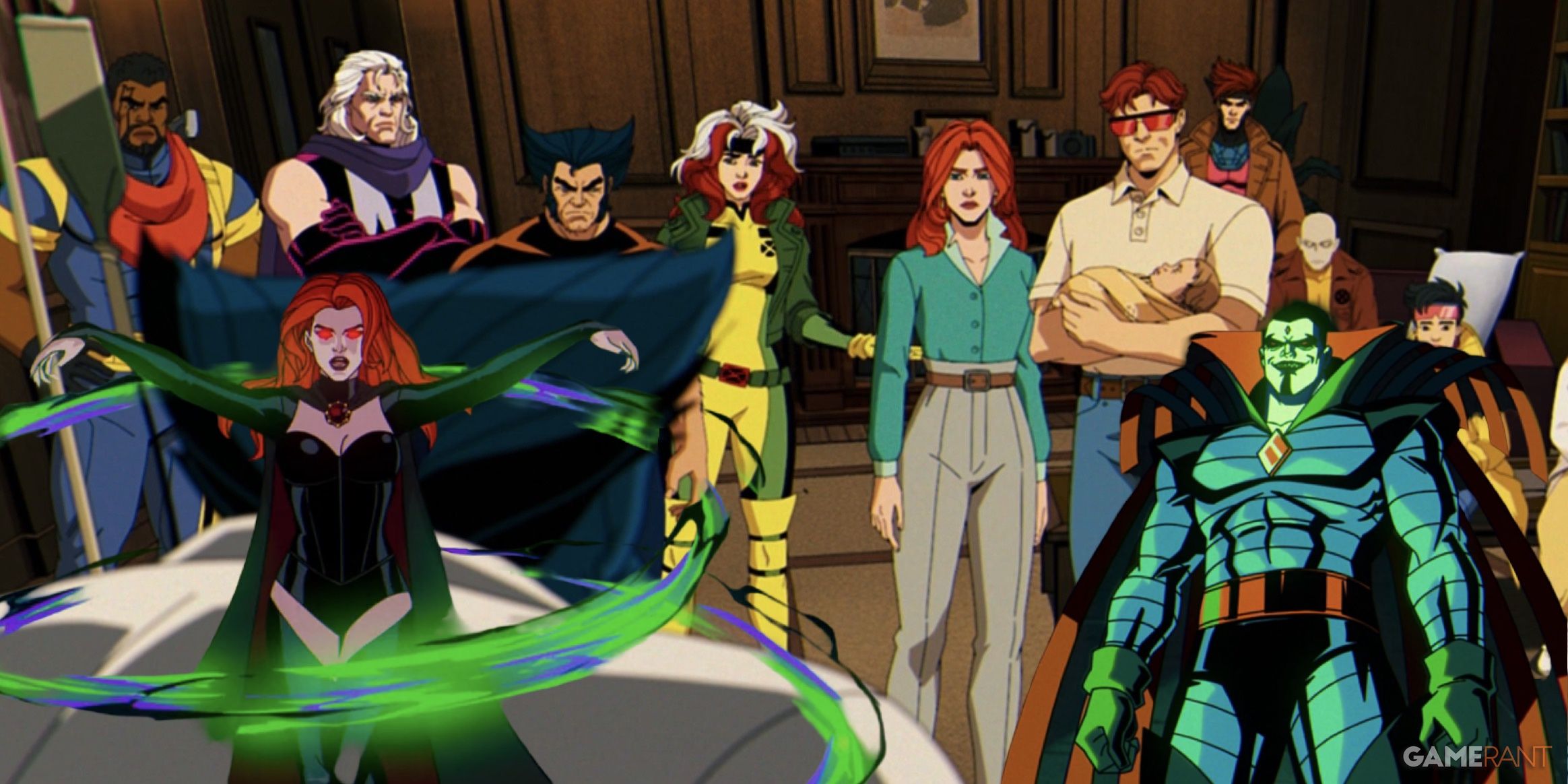 x-men 97 episode 3 team in x mansion with mister sinister and goblin queen Cropped
