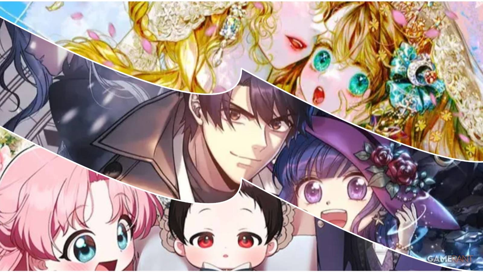 A split image of manhwa that focus on family