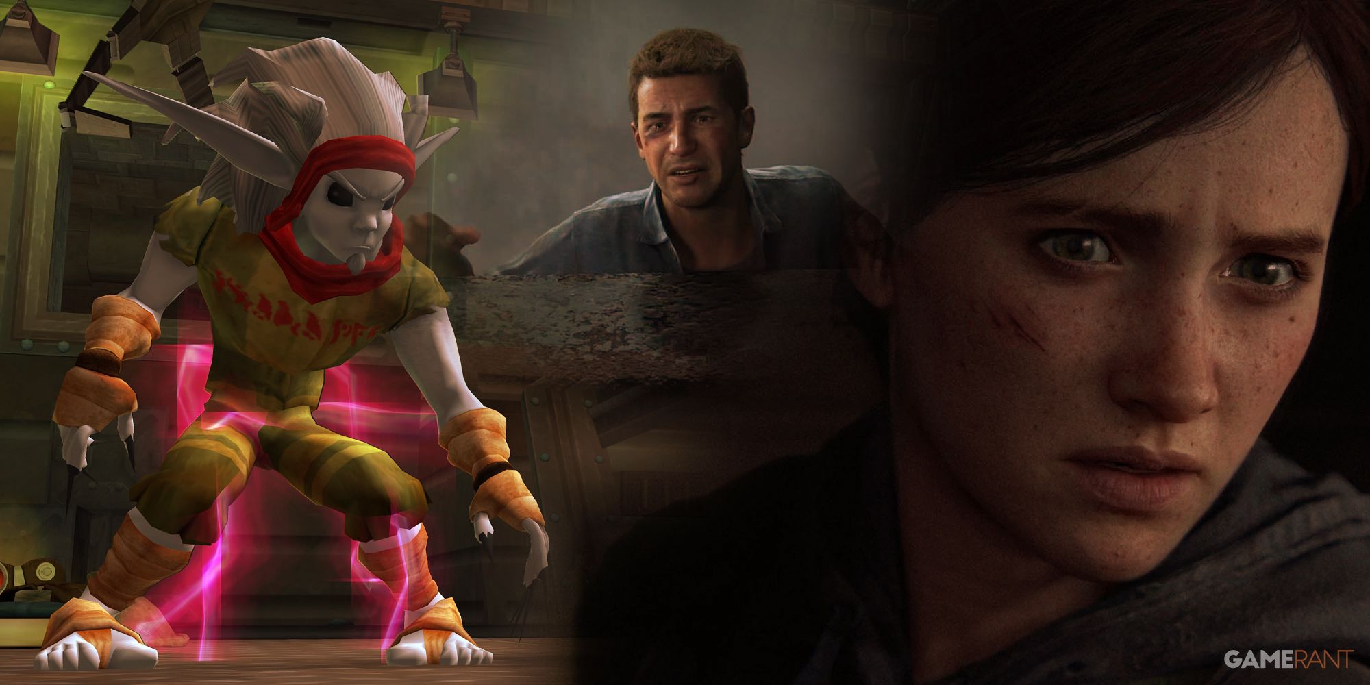 Jak 2, Uncharted 4: A Thief's End, The Last of Us