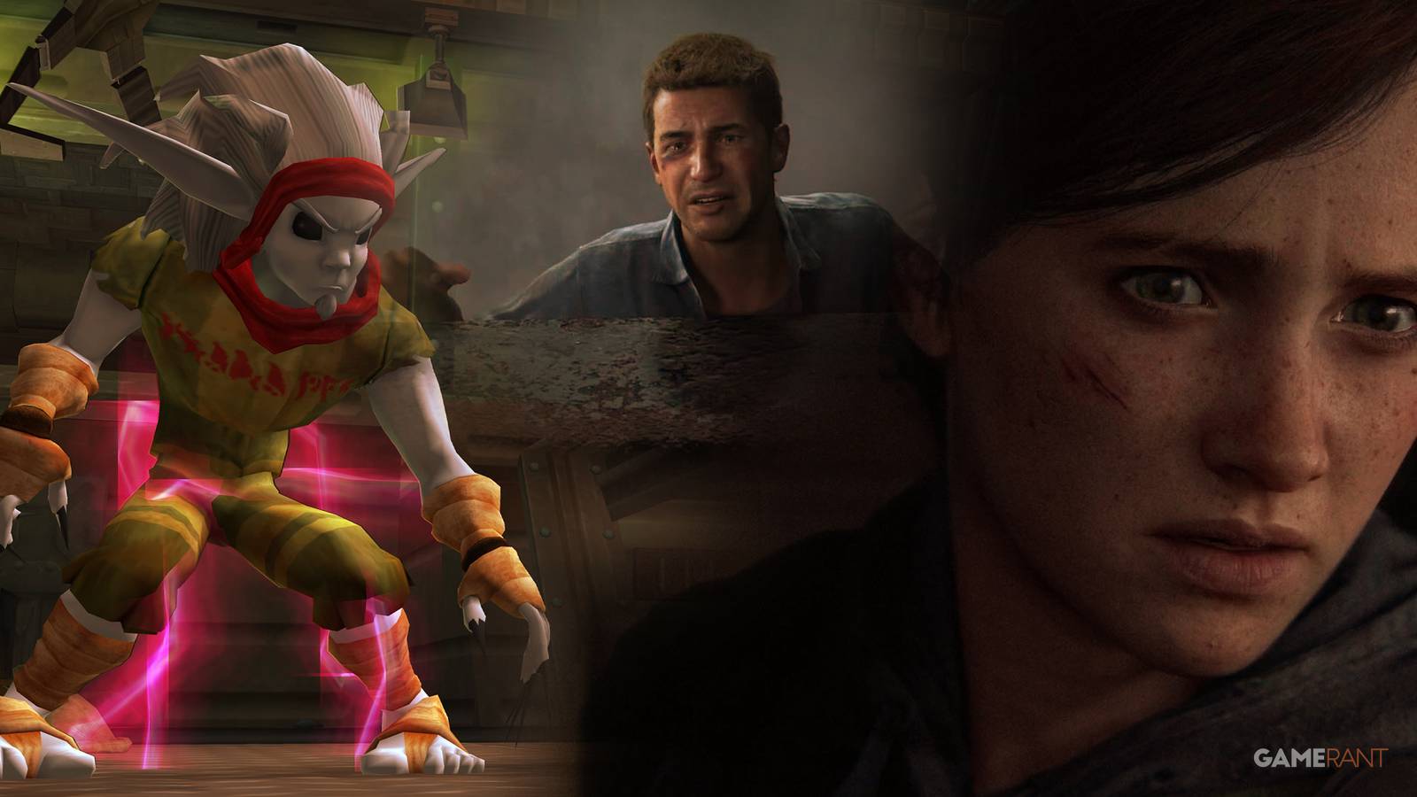 Jak 2, Uncharted 4: A Thief's End, The Last of Us