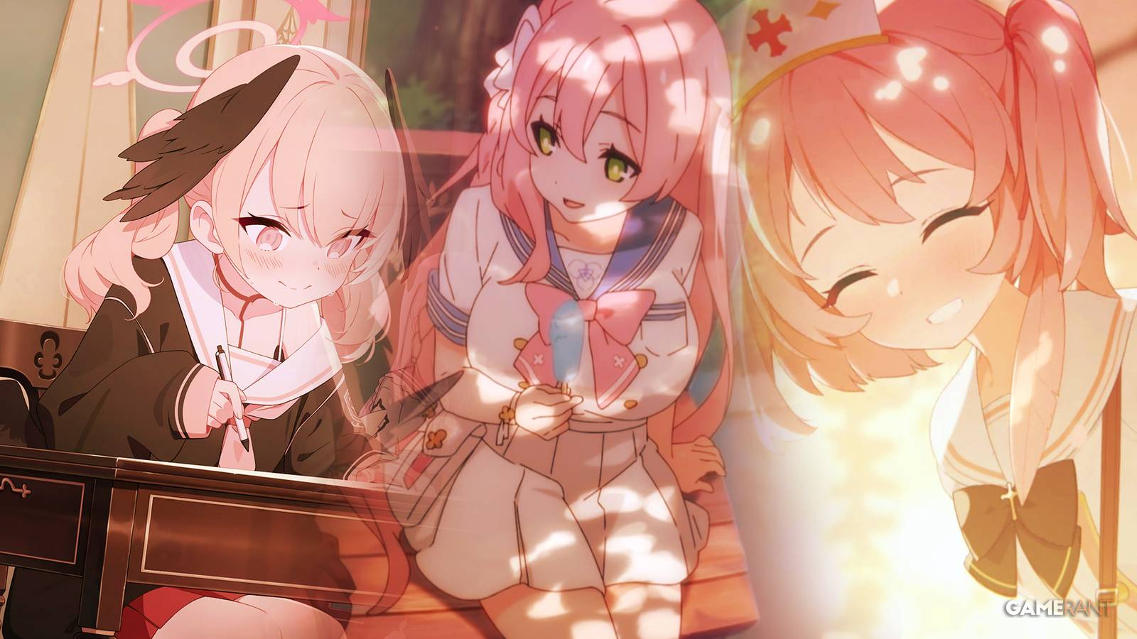 Blue Archive Koharu, Hanako, Serina healer characters