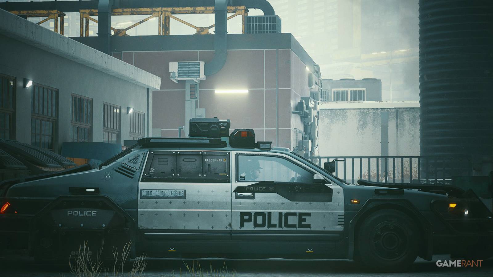 Cyberpunk 2077 NCPD squadron car Phantom Liberty screenshot parallel lines