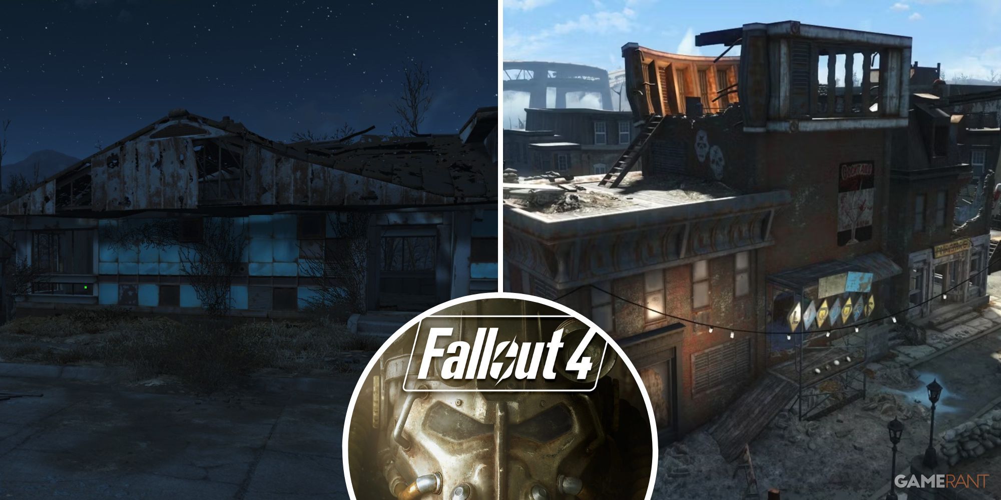 Fallout 4 - Ruined Buildings Split Image