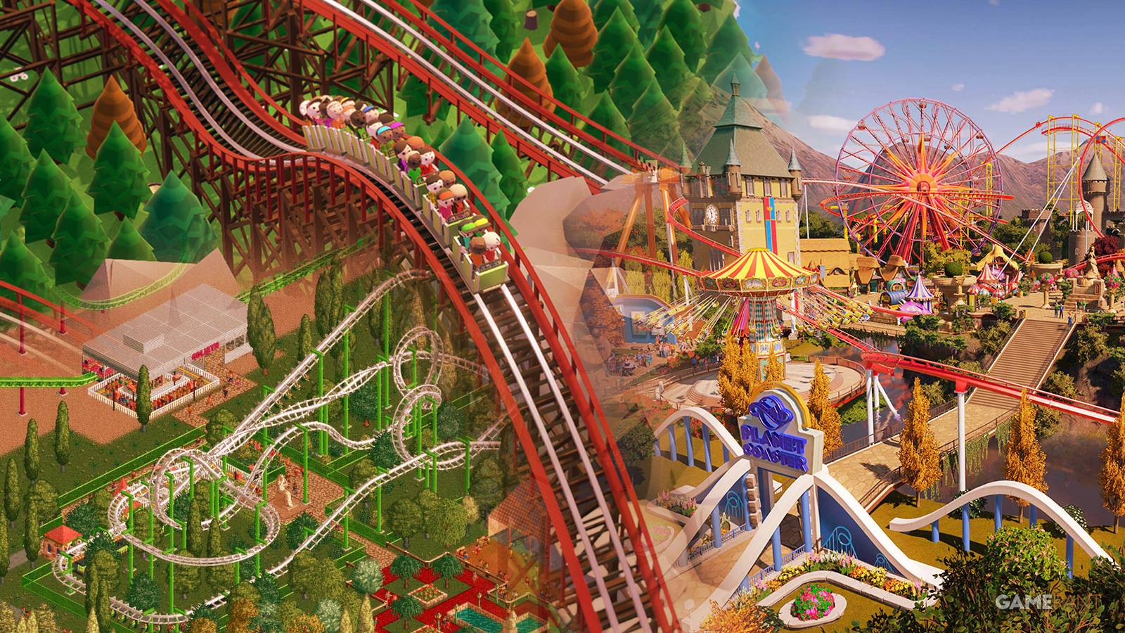 Parkitect, RollerCoaster Tycoon 2, Planet Coaster