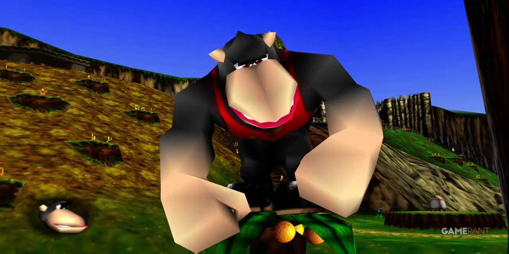 A giant gorilla boss from the original Banjo Kazoo