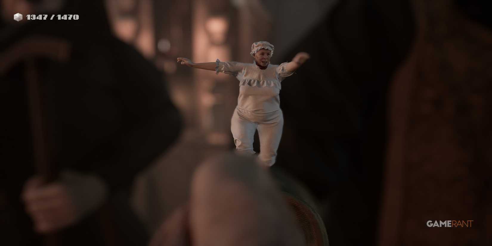 indika nun white underclothes running arm