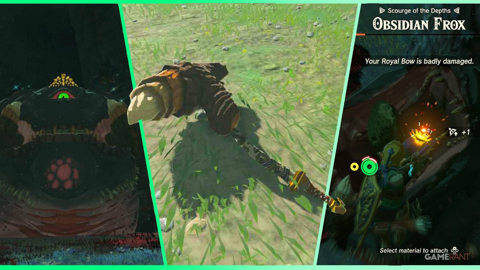 legend of zelda - tears of the kingdom how to get obsidian frox fang feature