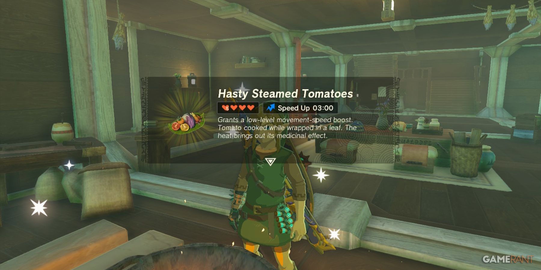 legend of zelda tears of the kingdom steamed tomatoes
