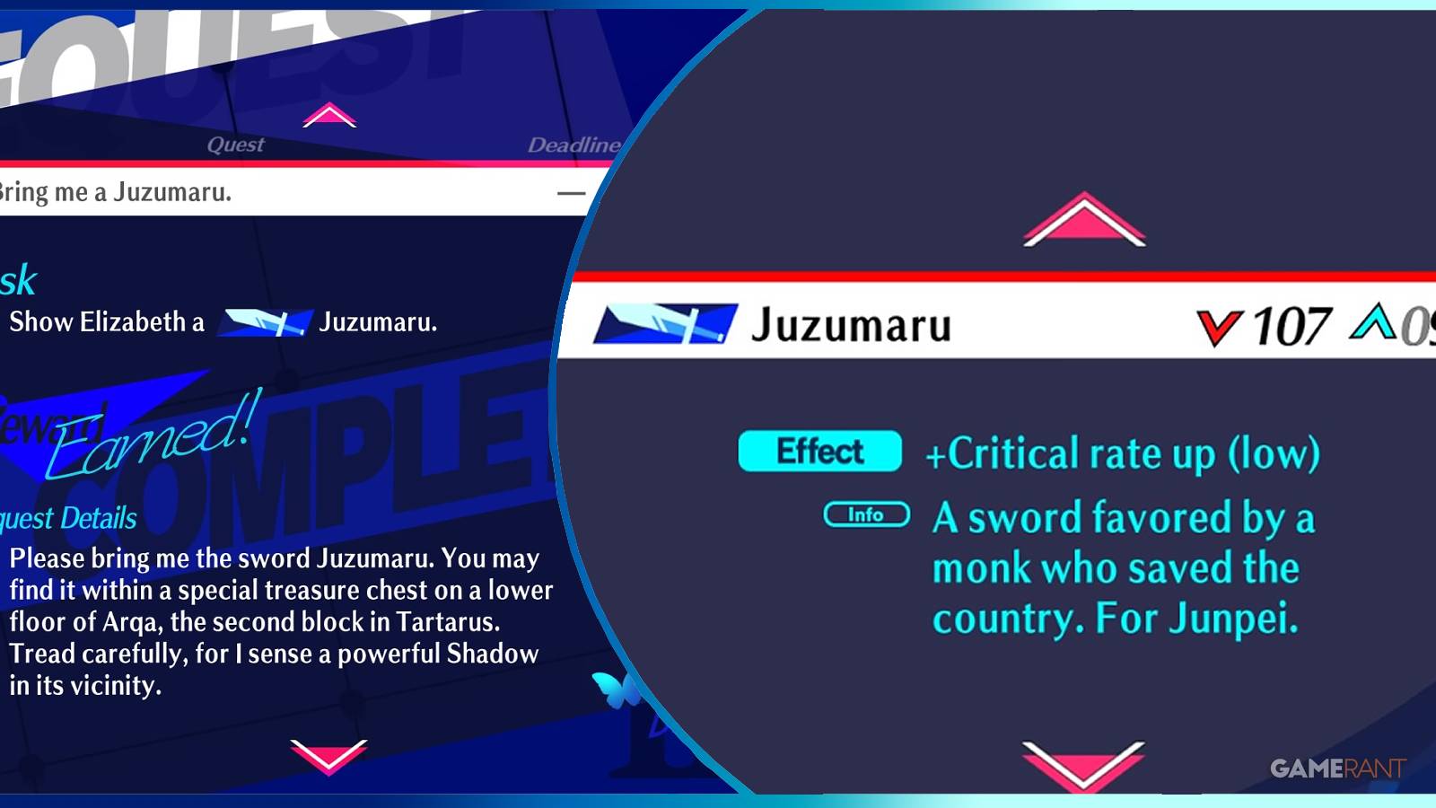 persona 3 reload how to get a juzumaru feature