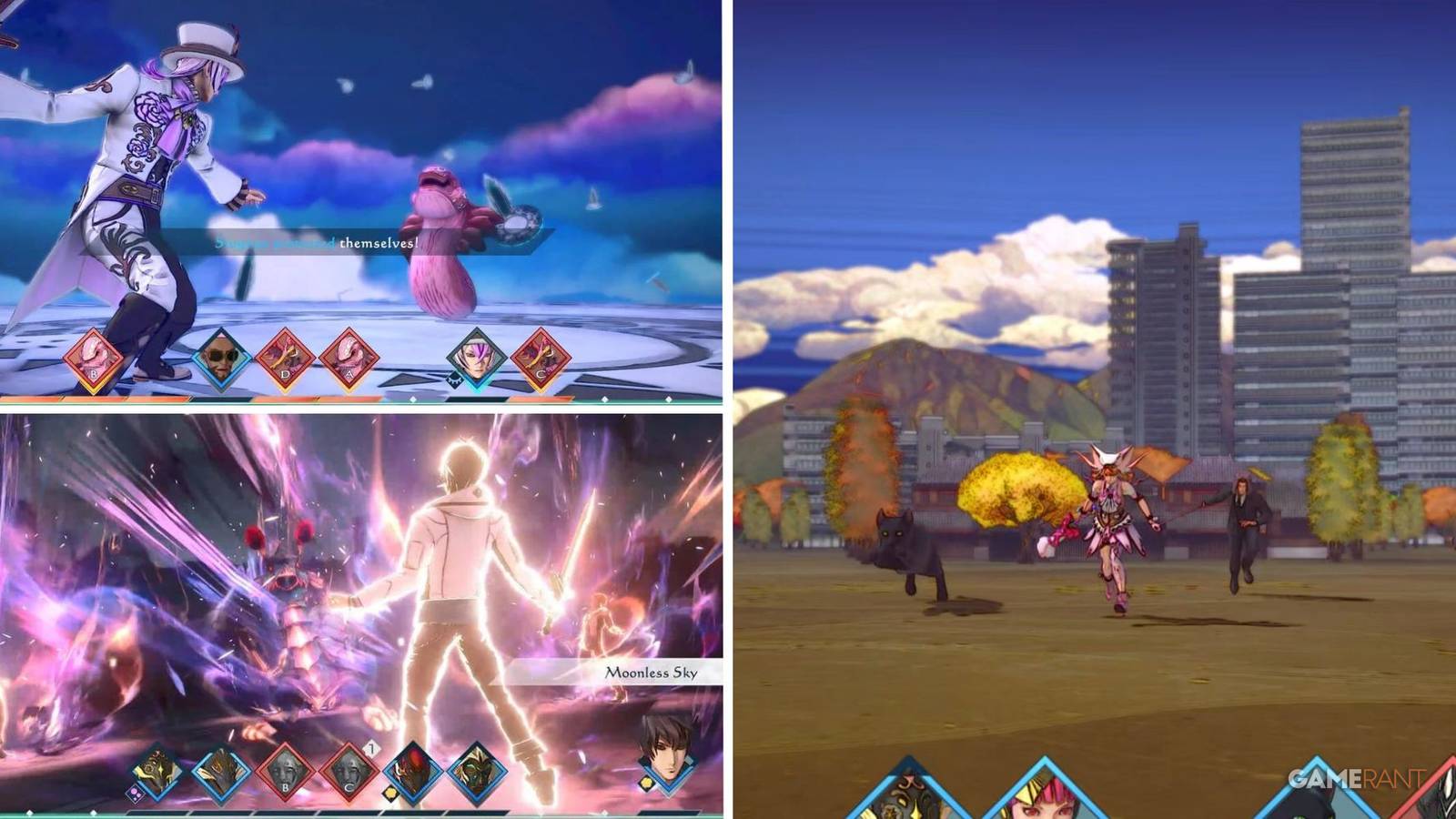 SaGa Emerald Beyond Formations Split image