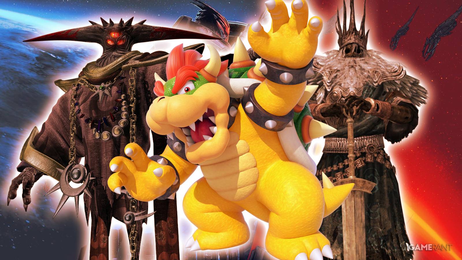 Sonic The Hedgehog Black Doom, Super Mario Bros. Bowser, Dark Souls Gwyn