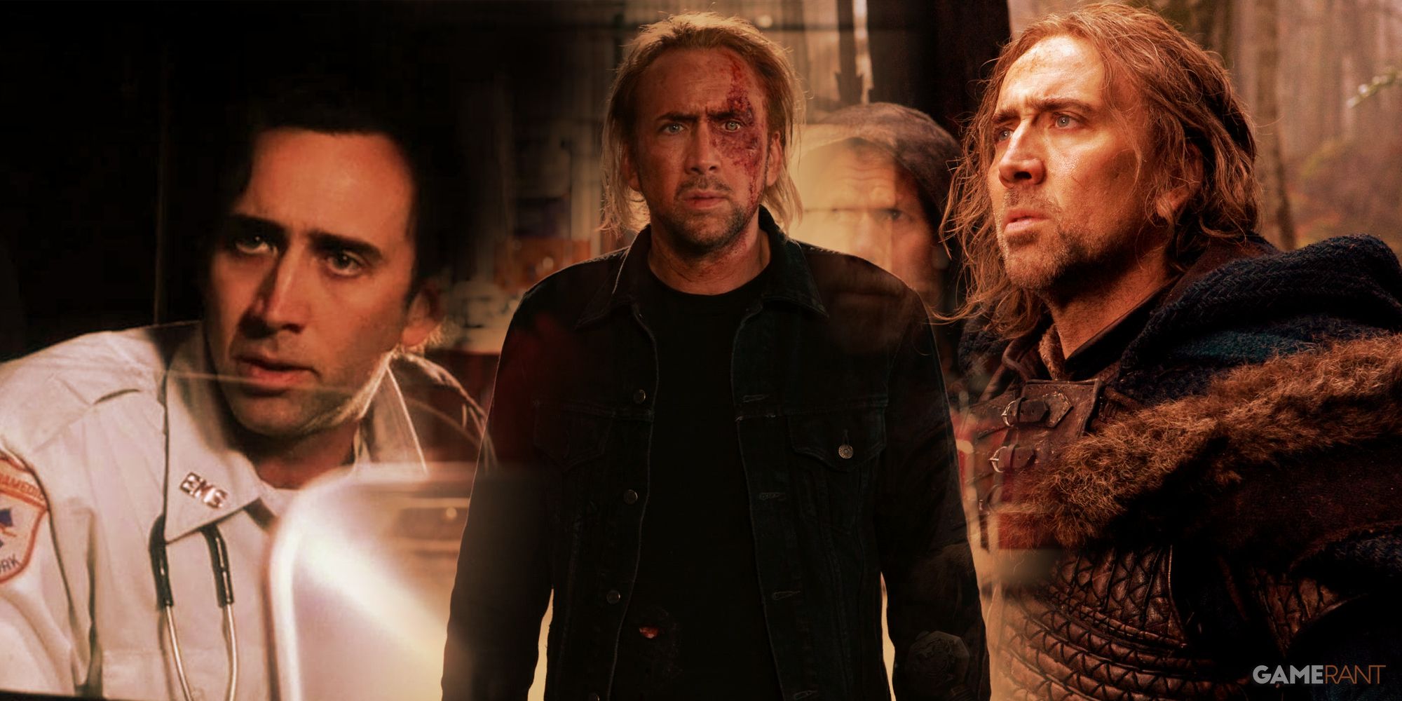 Nicolas Cage movies Bringing Out The Dead, Drive Angry, Season Of The Witch