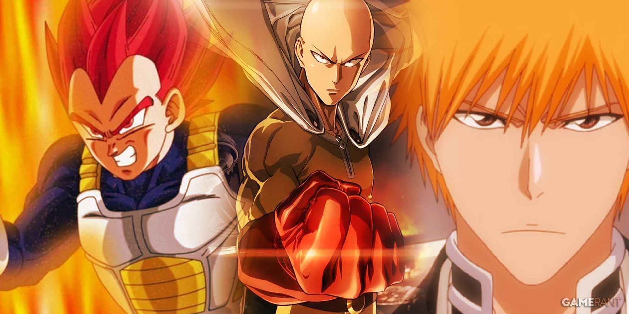 Vegeta, Dragon Ball Super, Saitama, One Punch Man, Ichigo Kurosaki, Bleach